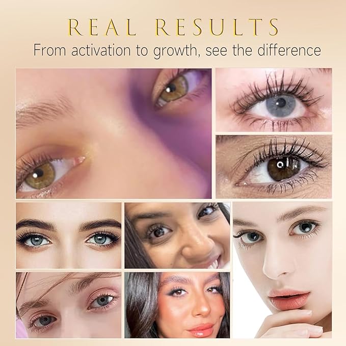 Eyelash Growth Serum – 15 Plant Extracts for Longer, Denser & Robust Lashes,Boosts Natural Lash Development,eyelash serum,Enhance Natural Beauty, Hypoallergenic Oil Free,zz07