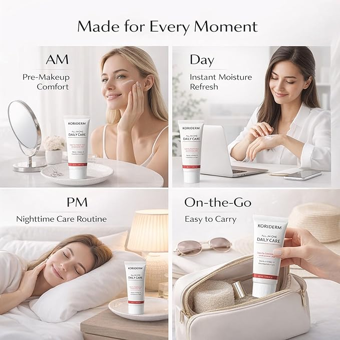 KORIDERM Time Reverse Cream, Daily Moisturizing Face Cream with Centella Asiatica (Cica) & Hyaluronic Acid – Lightweight All-in-One Skin Care for Daily Comfort – 50 mL / 1.69 fl oz (2)