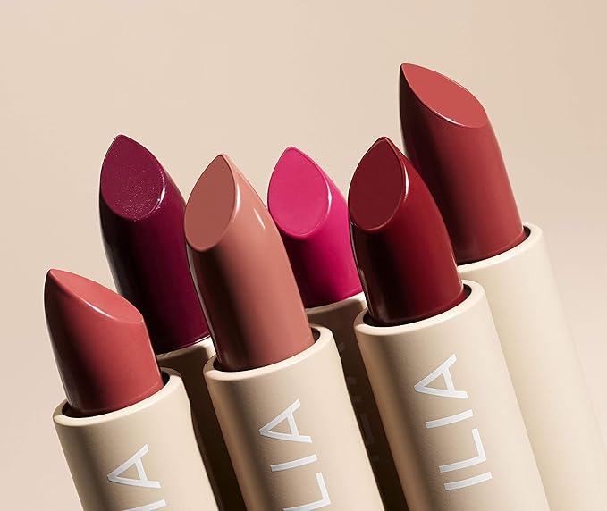 ILIA - Color Block Lipstick | Non-Toxic, Vegan, Cruelty-Free, Hydrating + Long Lasting, No Budge Color with Full Coverage (Rosette (Soft Pink With Cool Undertones), 0.14 oz | 4 g)