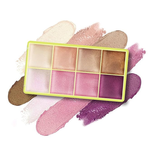 CHIFURE Eyeshadow Stick, Shimmer and Matte Cream Eye Shadow Brightener Sticks Eyeliner Pencil Crayon, Waterproof Long Lasting Eye Highlighter Stick Makeup,0.056 Oz (8-color eyeshadow palette)