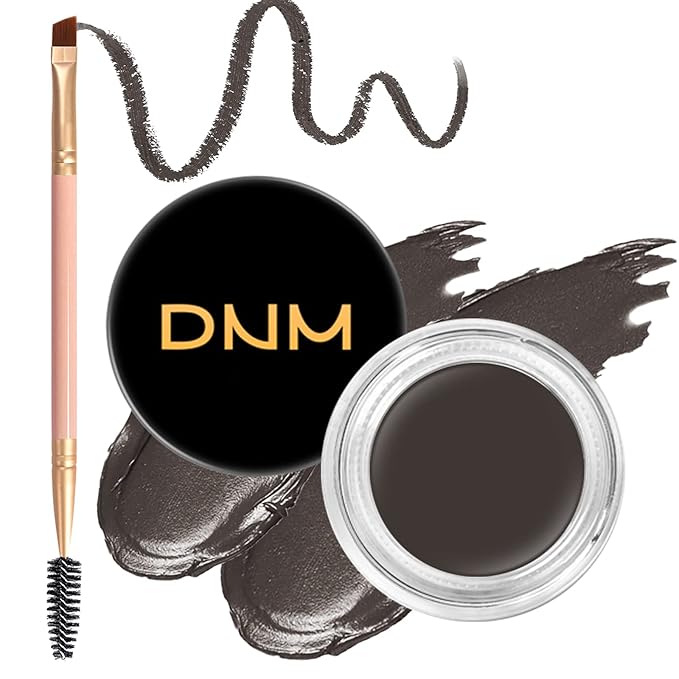 BEFIVECOK 2Pcs Brow Pomade Set with Dual-ended Eyebrow Brush, High pigment Water proof Natural finish Eyebrow Makeup Set with Eyebrow Brush for Women and Girls（10#）