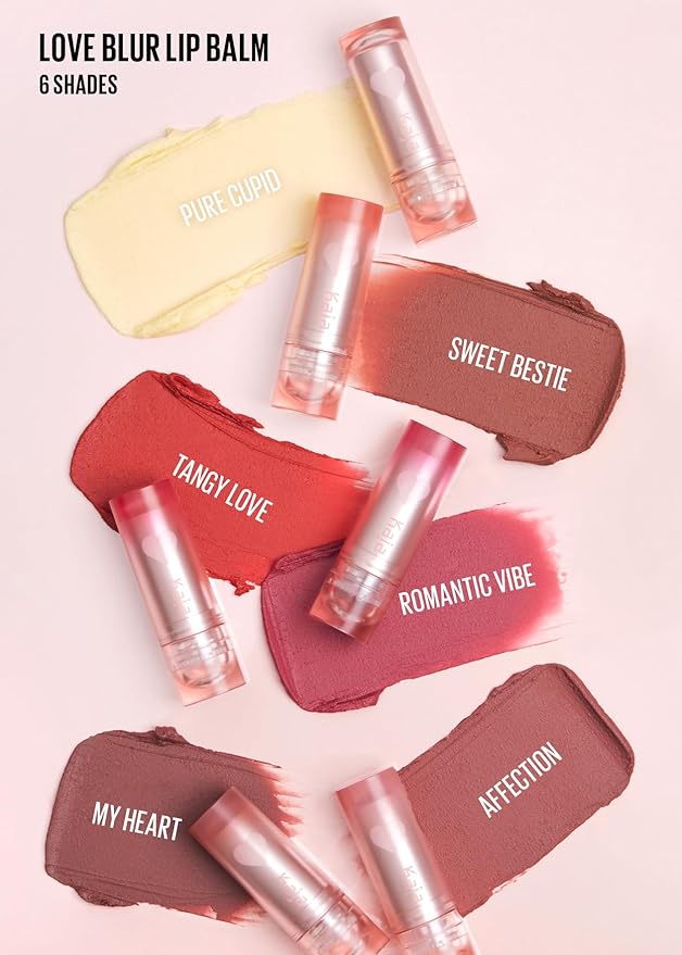 Kaja Love Blur Lip Balm - 04 Romantic Vibe | Soft & Comfort Semi-Matte Blurring Daily Color Lip Balm | Shea Butter, Avocado Oil, Citrus Unshiu Peel Extract, Vitamin E Infused, Beauty Gift, 4g/0.14oz.