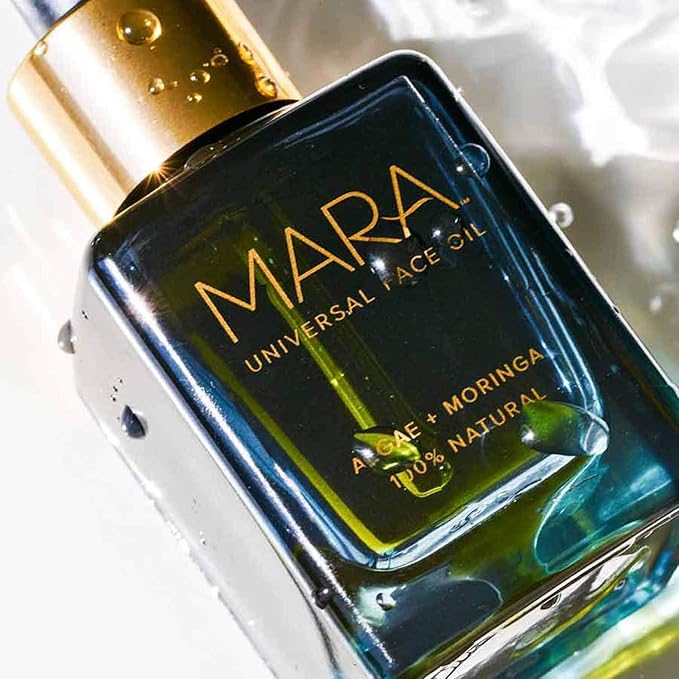 MARA - Universal Hydrating Face Oil for Anti-Aging + Glow with Algae + Moringa | Superfood Plant Oils Plump Skin, Boosts Firmness, For All Skin Types (1.2 oz | 35 ml)