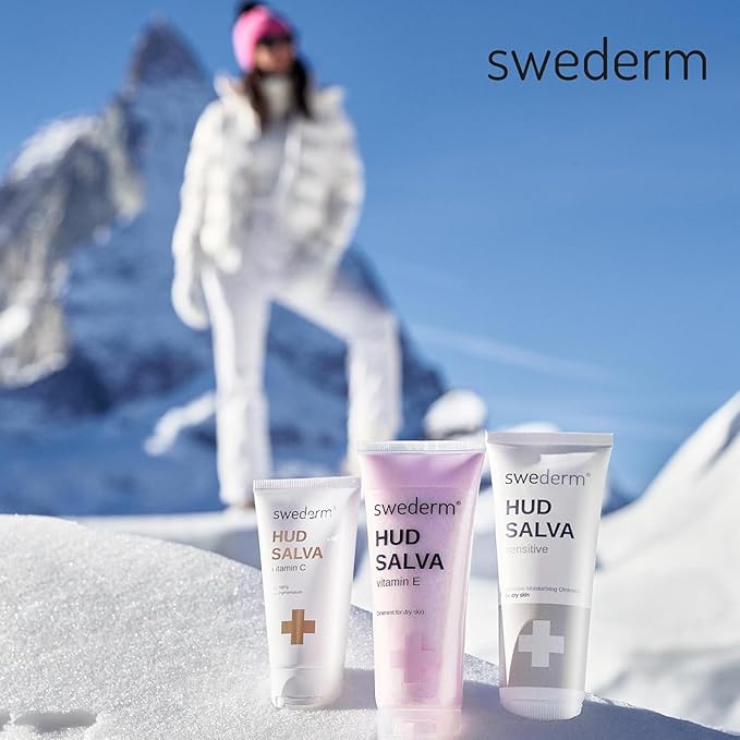swederm Hudsalva 3.37 Oz - Healing Ointment with Vitamin E - Foot and Hand Cream for Women - Full Body Moisturizer for Dry Skin - Quickly Absorbing - Made in Sweden - Pink