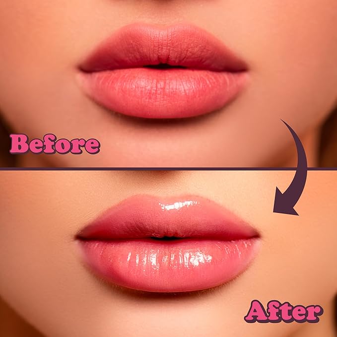 Absolute New York Sweet Pout Tinted Glaze Lip Serum, Donut Tip Applicator, Hydrating Formula with Peptides, Vitamin E and Jojoba Seed Oil (Maple Delight)
