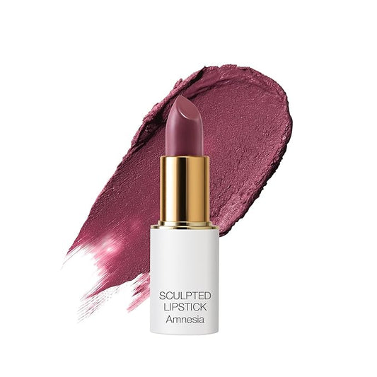 Ogee Full Bloom Sculpted Lipstick (Amnesia - Blackberry Mauve) - Long Lasting Organic Lipstick with Jojoba Oil & Micro Hyaluronic Acid - 70% Organic Ingredients & Made in USA