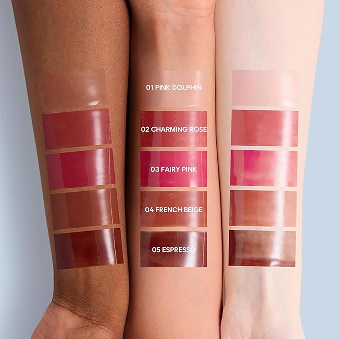 LOVB LOVB Crystal Dewy Lip Gloss | Lightweight & Non-Sticky | High-Shine & Long-Lasting | Hydrating Korean Lip Care Gloss | 0.17 oz. (03 FAIRY PINK)