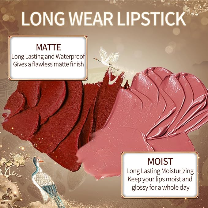 Catkin Moist Lipstick Hydrating High Impact Color Infused with Vitamin E and Avocado Oil Smooth Soft Texture Long Lasting Glow Finish 172