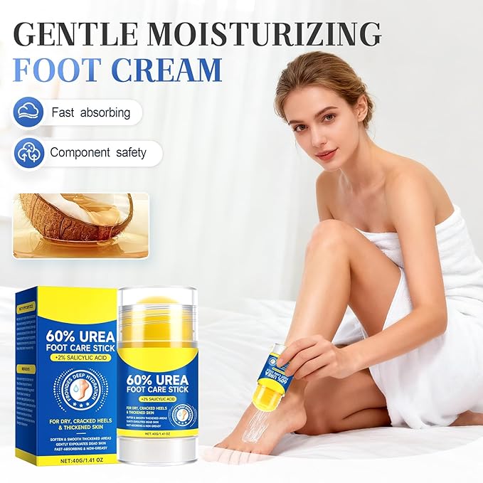 Hydrating and Anti-Cracking Foot Cream, 2025 Moisturising and Relieves Cracking and Dryness Foot Cream, Hand and Foot Repair Cream for Women & Men Callused, Feet, Knee, Elbow, Hand (BU-1PC, #01)
