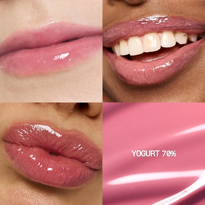 fwee 3D Voluming Gloss 70% (Rich) | Yogurt 70% | High Shine, Non-Sticky Lip Gloss for Makeup | Long-Lasting, Moisturizing Gel Formula | 30%, 70% Pigment Options | Stocking Stuffers | 5.3g