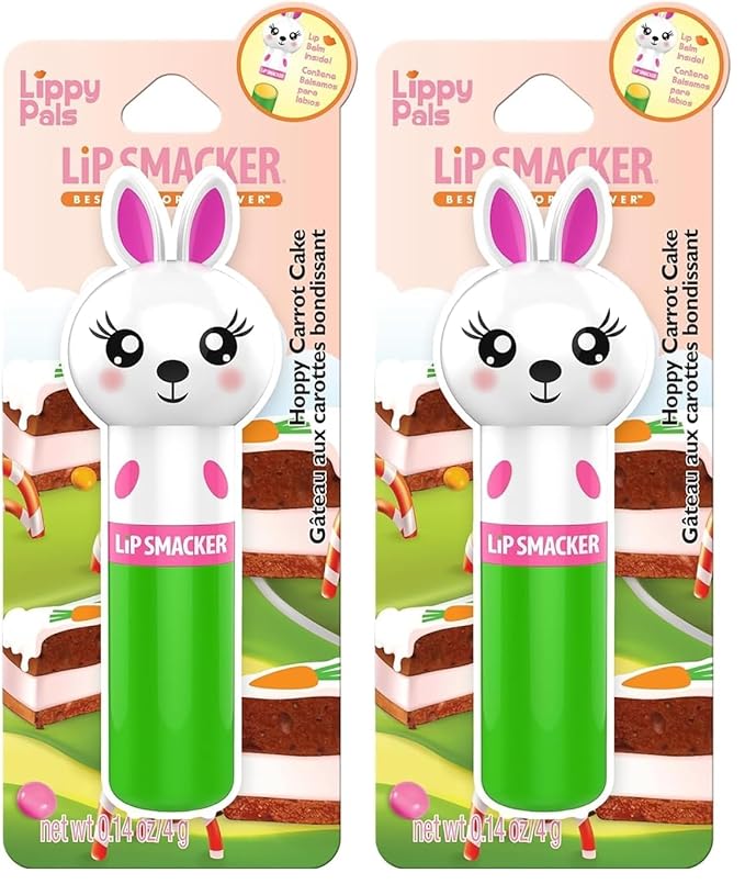 Lip Smacker Lip Balm, Bunny Hoppy Carrot Cake, 0.14 Ounce (Pack of 2)