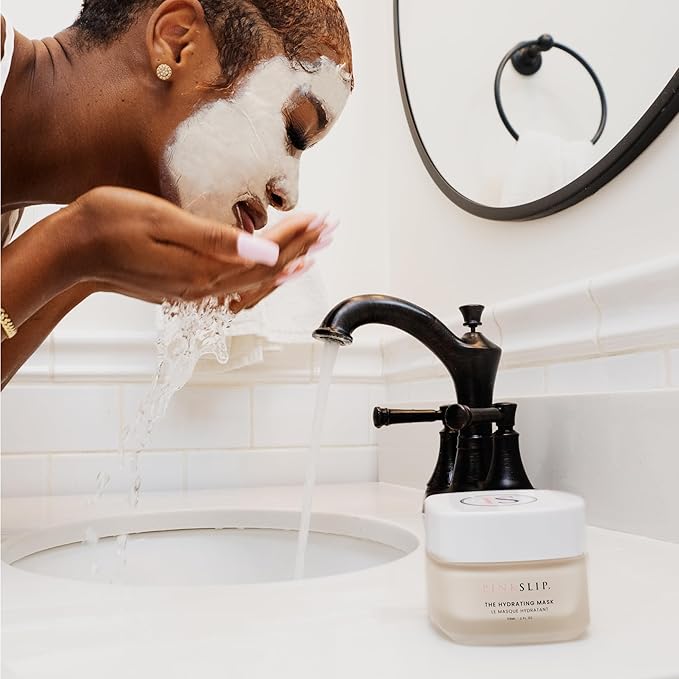 The Hydrating Face Mask, For Sensitive Skin, Hydration Formulate with Maritech Bright Seaweed, Multi-Weight Hyaluronic Acid, Pink Slip Beauty