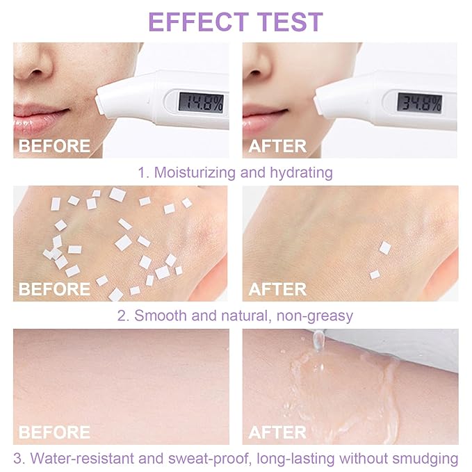 3 In 1 Primer for Face Before Makeup,SPF 50, Sunscreen One Step Color Corrector Face Isolation Cream, Blurs Imperfections Oil Control & Moisturizing Skin Tone Correcting (Purple Pink Green)