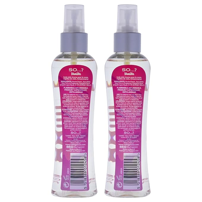 Vanilla Body Mist by So…? for Women - 3.5 oz Body Mist - Pack of 2