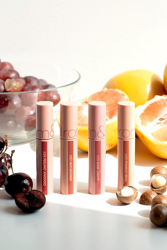 rom&nd JUICY LASTING TINT #23 NUCADAMIA | K-Beauty Hydrating Lip Stain Gloss | Buildable MLBB Red Brown Tint for Plump, Long-Lasting Shine