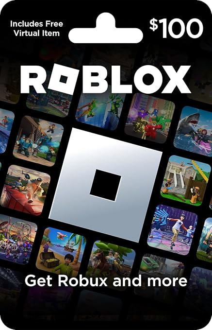 Roblox Physical Gift Card [Includes Free Virtual Item] [Redeem Worldwide] - $100