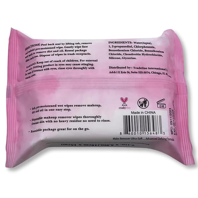 mivida Hypoallergenic Makeup Remover Wipes With Vitamin E, Alcohol Free & Fragrance Free Makeup Wipes For Sensitive Skin, Plant Based Make up Remover, Travel Friendly 25 Count