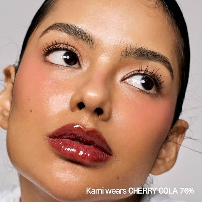 fwee 3D Voluming Gloss 70% (Rich) | High Shine, Non-Sticky Lip Gloss for Makeup | Long-Lasting, Moisturizing Gel Formula – Cherry Cola 70% | 30% & 70% Pigment Options | Stocking Stuffers | 5.3g