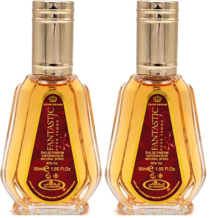 Al-Rehab Fantastic Eau de Parfum Spray for Women, 1.7 Ounce (Pack of 2)