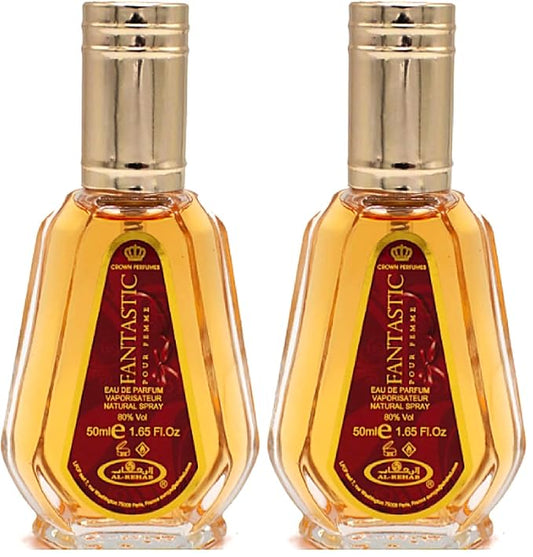 Al-Rehab Fantastic Eau de Parfum Spray for Women, 1.7 Ounce (Pack of 2)