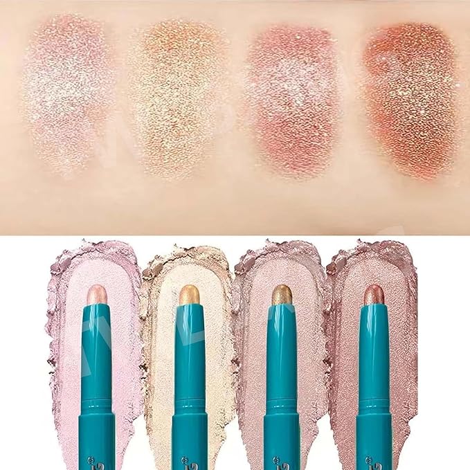 Eyeshadow Stick Eye Shadow Brightener Stick Eyeliner Pencil Cream Shimmer Glitter Smooth Eyeshadow Stick Pencil Nude Korea Primer Highlighter Natural Waterproof Long Lasting Mauve Taupe Shimmer # 04
