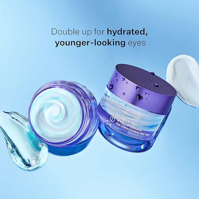 StriVectin Advanced Acids Hyaluronic Tripeptide Gel Cream for Eyes, Intense Hydration & Blue Light Neutralizer, 0.5 Fl Oz