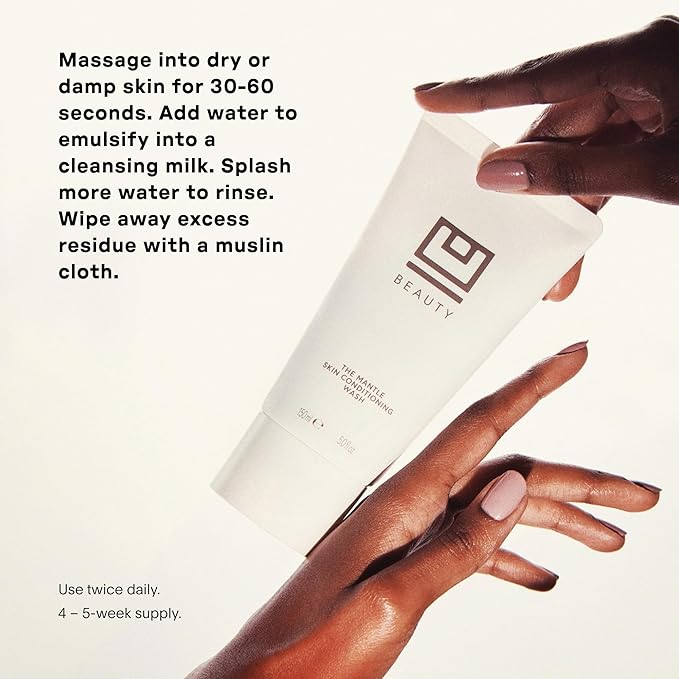 U Beauty The MANTLE Skin Conditioning Wash - Hydrating Facial Cleanser & Makeup Remover with Vitamin C + E, Fruit AHAs, and Hyaluronic Acid for Clean, Refreshed and Hydrated-Looking Skin - 5.0 fl oz