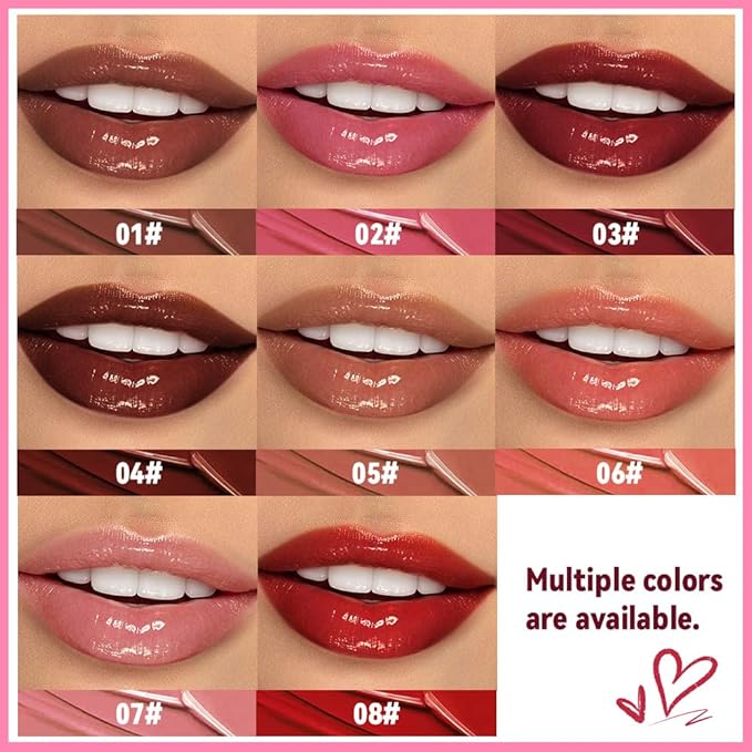 1Pc Brownish Red Butter Lipstick Tinted Lip Balm, Shine Moisturizing Plumper Lipstick for Women,Natural Nourishing Hydrating Lip Gloss Stain for Dry Lips,Lightweight Lip Liner Care Vegan Makeup