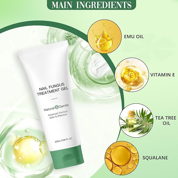 2PCS Nail Fungus Repair Gel – Multi-Purpose Nail Repair, Nail Growth Serum for Damaged Nail