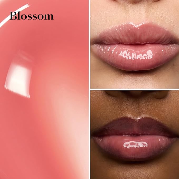 goop Beauty Hydra-Barrier Gel Gloss Set of 3 | Hydrating Lip Gloss to Moisturize & Plump Lips | Hyaluronic Acid & Vitamin E | Glaze, Blossom, and Spice | 0.13 oz each