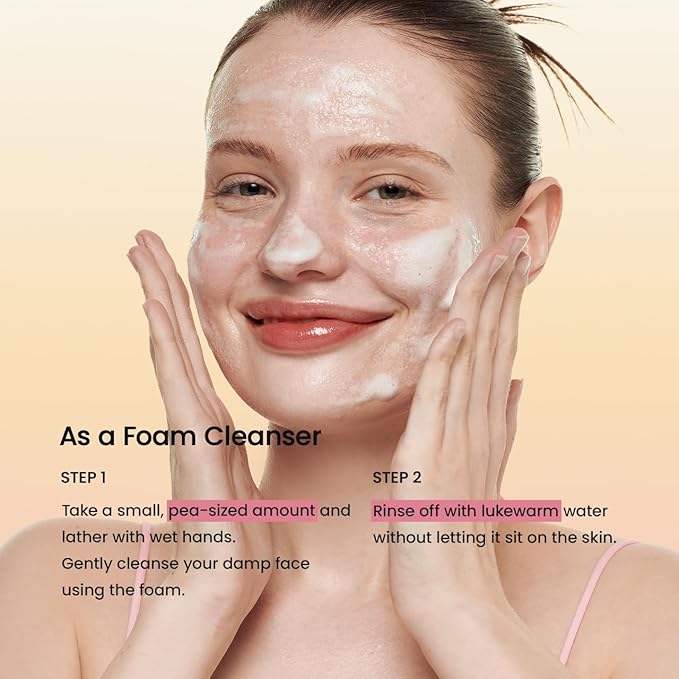 BIODANCE Collagen Mask To Foam Cleanser, Pink Face Wash for Women, 2-in-1 Pore Mask and Hydrating Foaming Facial Cleanser for Sensitive Skin, Oily Skin, Korean Skincareㅣ5.07 fl. oz. (150 ml)