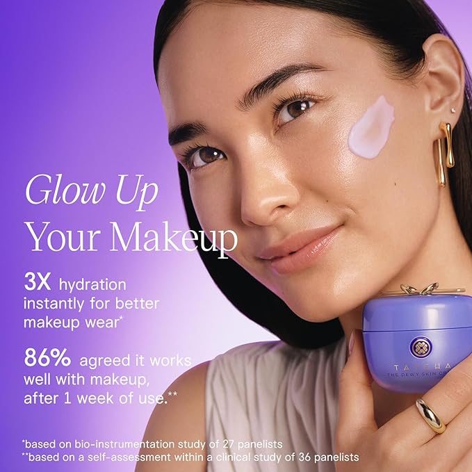 TATCHA The Dewy Skin Cream | Rich Face Cream to Hydrate, Plump and Protect Dry and Combo Skin | 10 ml / 0.34 oz