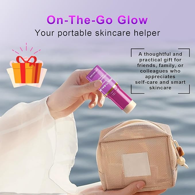 2 PCS Multi Balm, Volume Multi Balm Stick, Collagen Moisturizing Stick for Face, Eyes, Neck, Lips, Hydrating And Firming Skin, For Most Skin Types,Purple