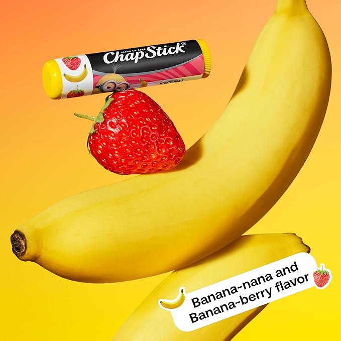 ChapStick Lip Balm, Minions Banana Variety Pack (6 Sticks), Party Favors for Kids, Stocking Stuffers, 0.15 Oz Ea