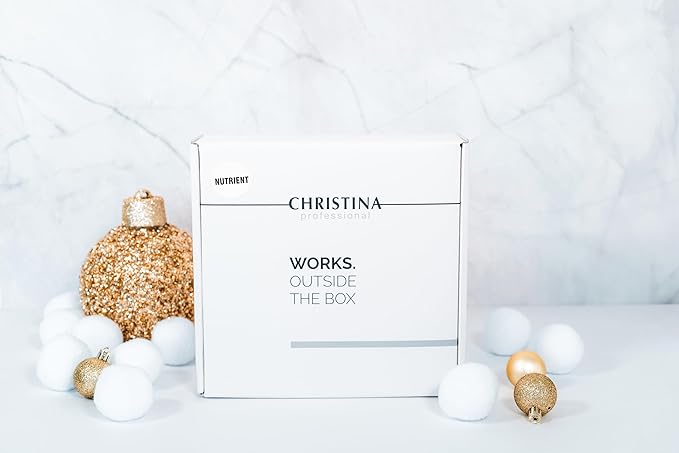 Christina Christmas Gift Box #5 Line Repair Nutrient | Cleanser Serum Day Cream SPF15 Aqua Mist