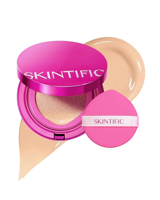 Cover Glow Perfect Cushion Foundation, Healthy-glow Finish, Natural Coverage, Moisturizing, Lightweight, Milk Touch Cushion,Winter Foundation，SPF 50 PA+++(#01 Vanil)