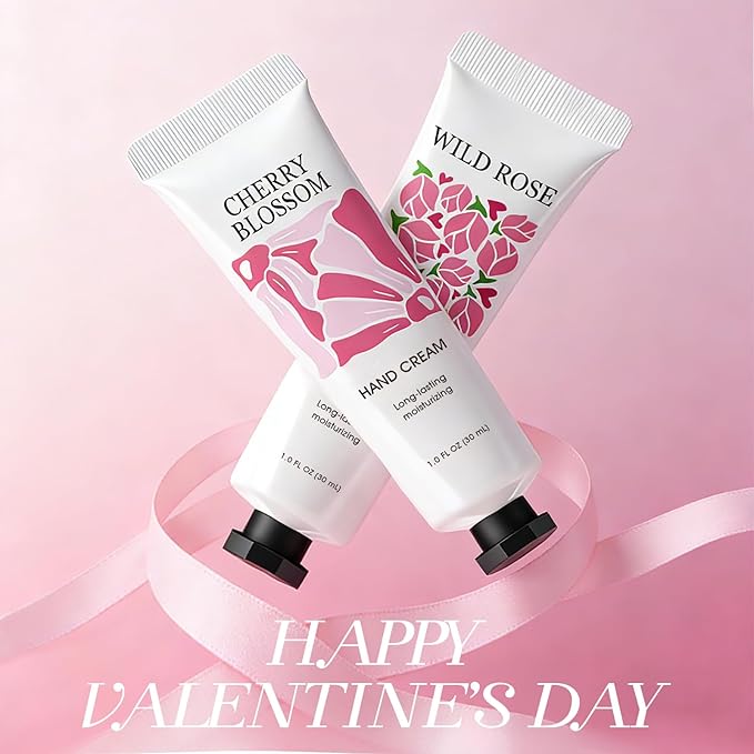 12 Pack Hand Cream Set for Dry Hands, Valentines Day Gifts for Her Galentines Day, Mini Hand Lotion Travel Size Hand Cream Bulk Gifts for Women, Bridesmaid Gifts Teacher Appreciation, Party Favors