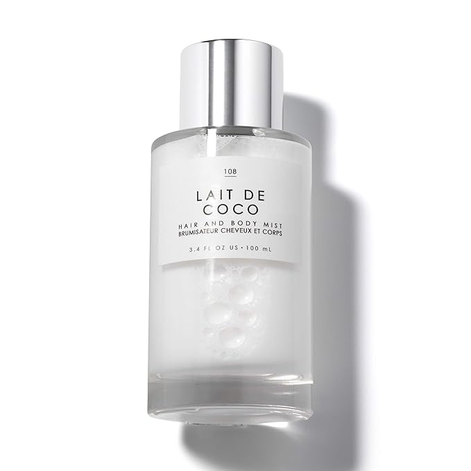 Le Monde Gourmand Lait de Coco Hair & Body Spray Mist - Bergamot, Vanilla, Coconut Fragrance Notes- 3.4oz (100ml)