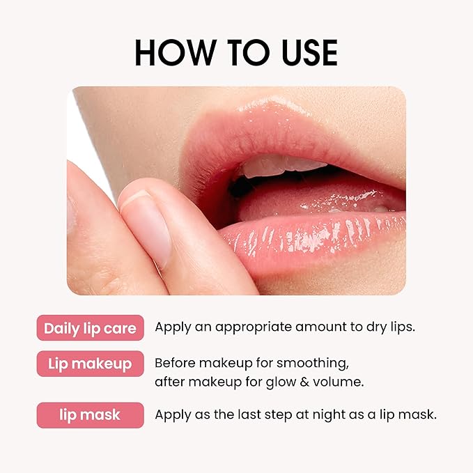 Celare Collagen Glow Plumping Lip Mask | K-Beauty | Non-sticky Overnight Lip Mask & Moisturizing balm With Collagen, Peptides, Hyaluronic Acid & Shea Butter For Dry & Flaky Lips | 6.3 g / 0.22 oz.