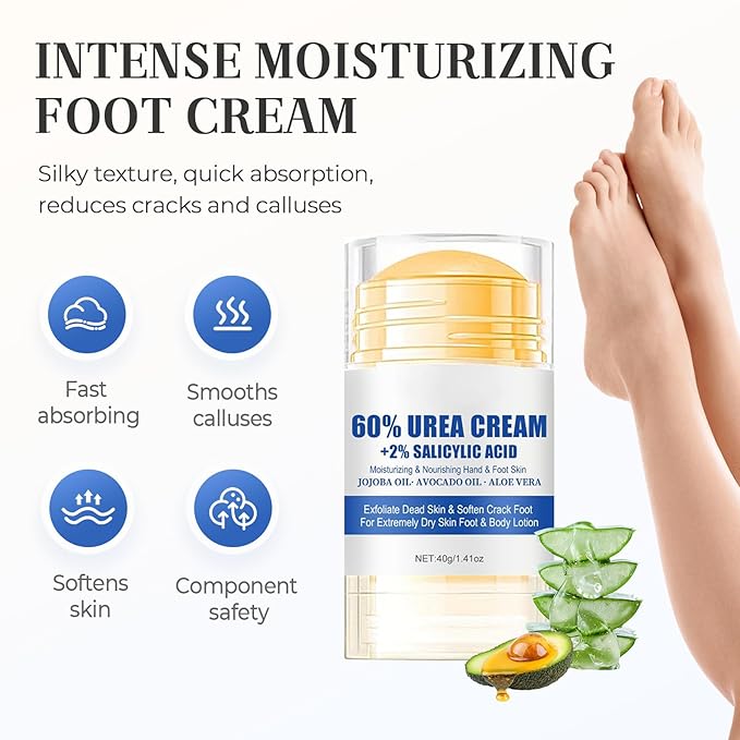 Hydrating and Anti-Cracking Foot Cream, 2025 Moisturising and Relieves Cracking and Dryness Foot Cream, Hand and Foot Repair Cream for Women & Men Callused, Feet, Knee, Elbow, Hand (Pink-2PCS, #01)