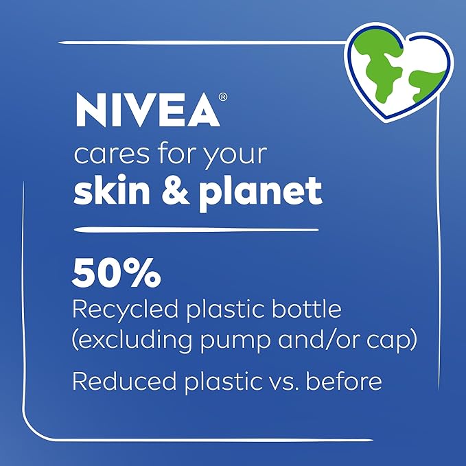 NIVEA Shea Nourish Body Lotion for Dry Skin with Hyaluronic Acid, Shea Butter and Deep Nourishing Serum, 48-Hour Body Moisturizer, 16.9 Fl Oz Pump Bottle
