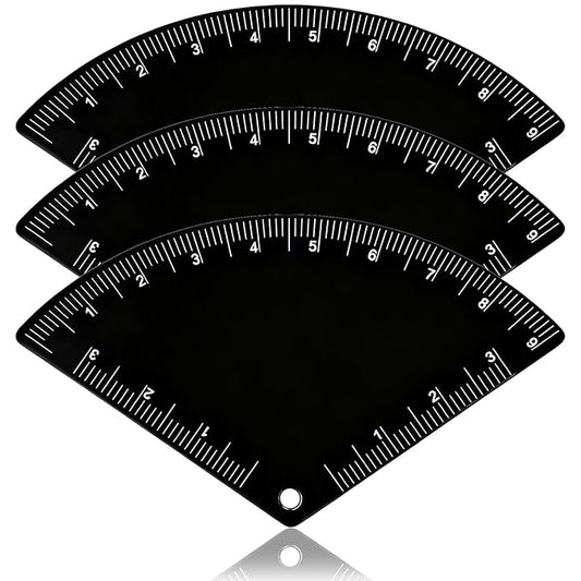 XLIUAX 3 Pcs Eyebrow Ruler, Brow Mapping Tool Eyebrow Mapping Kit Reuse Metal for Shape Mappings Tools for Fast Eyebrows Design Drawing Supplies Makeup Stencils