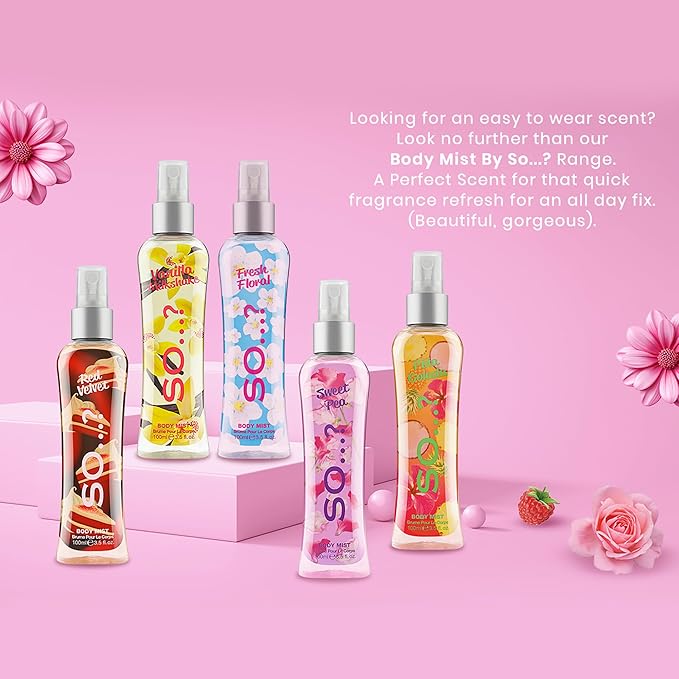 Fresh Floral Body Mist by So…? for Women - 3.5 oz Body Mist - Pack of 2