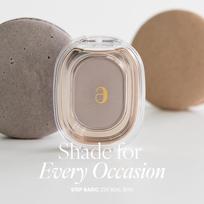 STEP BASIC 224 REAL SKIN, Longwear Eyeshadow Single, High-Pigment Eye Shadow Compact, Smooth & Blendable Colors, Crease-free (1.7g, 0.004 oz.)