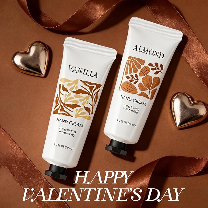 BODY & EARTH # LOVE 36 Pack Hand Cream Gift Set, Travel Size Hand Cream Bulk Gifts for Women Valentine's Day Gifts Galentines for Her, Mini Moisturizing Scented Hand Lotion for Dry Cracked Hands