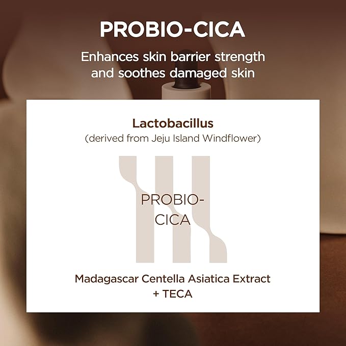 SKIN1004 Probio Cica Intensive Ampoule 1.69fl.oz, 50ml, Centella & Ceramide Face Serum for Hydration & Skin Strengthening, Korean Facial Ampoule with Madagascar Centella for Soothing Korean Skin Care