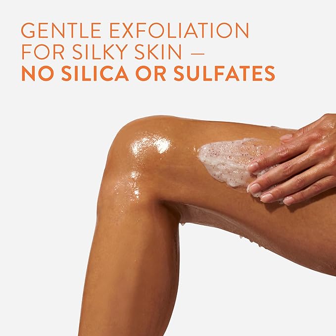 Native Body Scrub, Sweet Peach & Nectar, Exfoliating and Detoxifying for Soft Skin, Sulfate Free, 12 oz