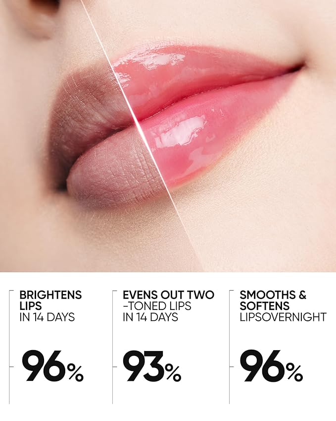 SKINTIFIC Peptide Brightening Lip Serum, Hydrating & Plumping Tinted Lip Gloss, Moisturizing Lip Balm with Polypeptides & Squalane for Glossy Sheer, Smooth Lips (04 Pink Berry)