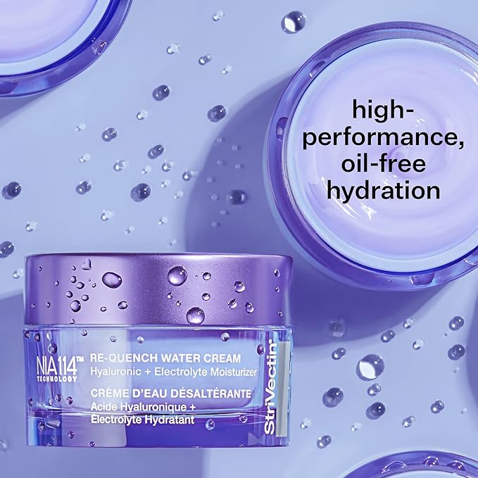 StriVectin Advanced Hydration Re-Quench Water Moisturizing Cream with Hyaluronic Acid and Electrolytes, 1.7 Fl Oz