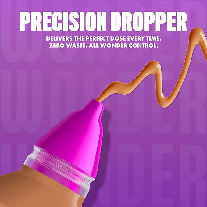 NYX PROFESSIONAL MAKEUP Make 'Em Wonder Liquid Foundation, 24HR Foundation Makeup With A Soft Matte Finish, Buildable Full Coverage - 25 Warm Honey
